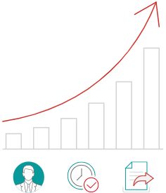 <span>Increase profitability. </span><br>Retain more clients. content image